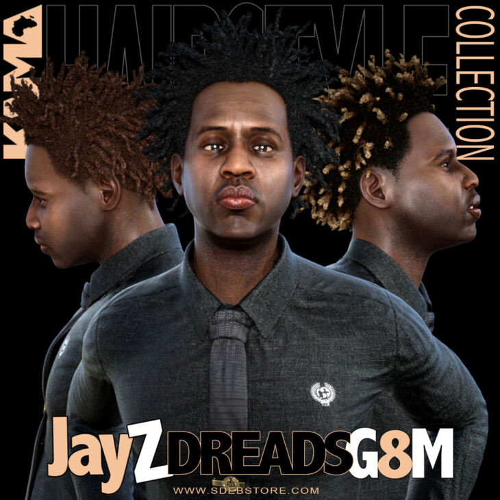 Jay-Z Dreads G8M_DAZ3D下载站