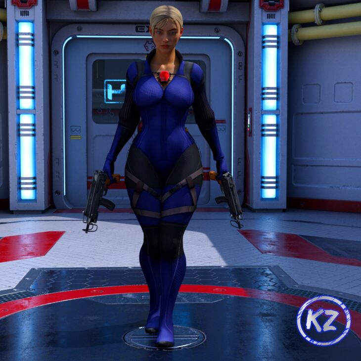 Jill Valentine: Battle Suit Ver.UMvC3 G8F_DAZ3D下载站
