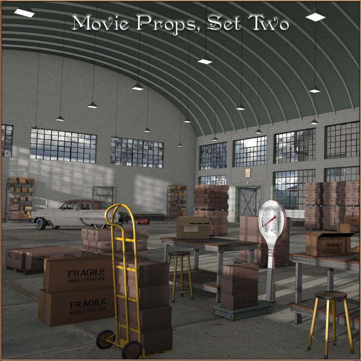 Movie Props, Set 02_DAZ3D下载站