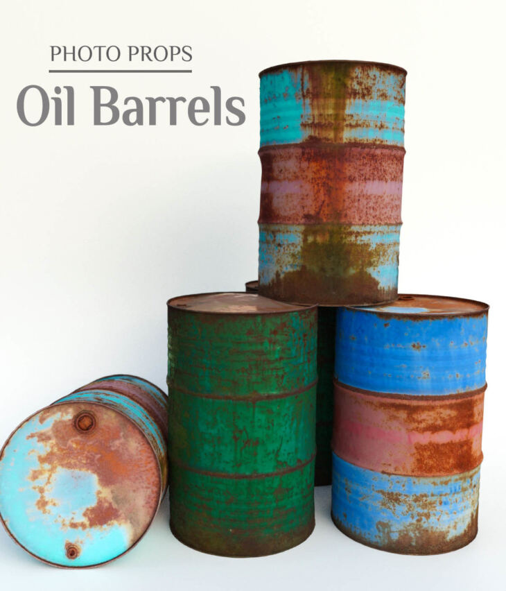 Photo Props: Oil Barrels_DAZ3D下载站