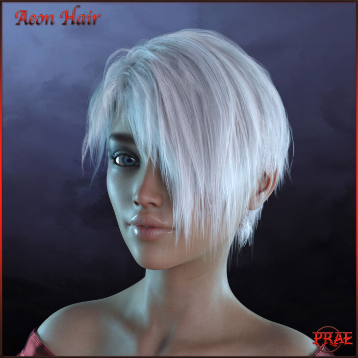 Prae-Aeon Hair For G8 Daz_DAZ3D下载站
