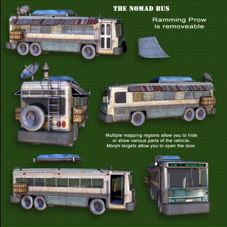 Roaring Out of the Wasteland – Nomad Bus_DAZ3D下载站