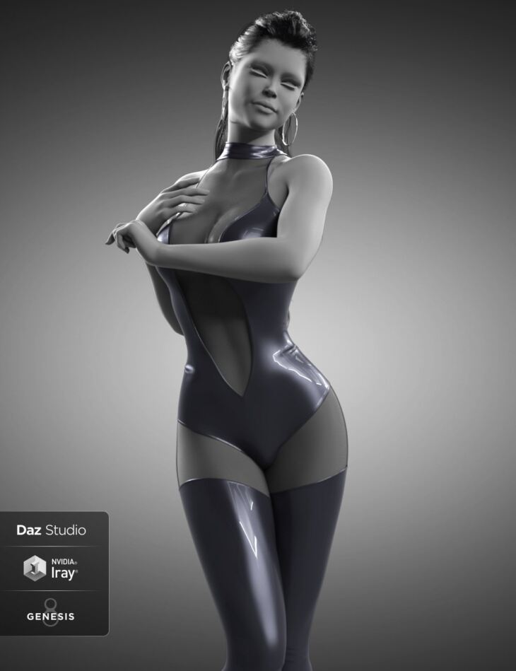 Sexy Bodysuit for Genesis 8 and Genesis 8.1 Females_DAZ3D下载站