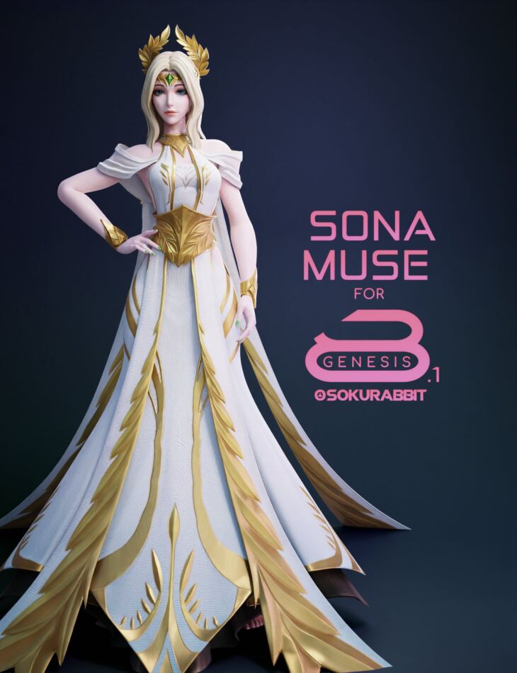 Sona Muse For Genesis 8 and 8.1 Female_DAZ3D下载站