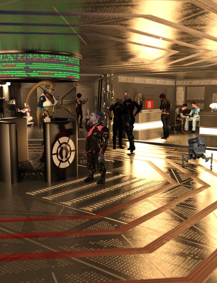 Space Trading Station Central_DAZ3D下载站
