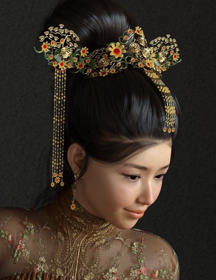 TX Chinese Headdress for Genesis 8 Females_DAZ3DDL