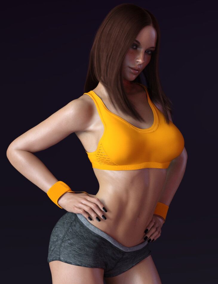 X-Fashion Extreme Sport Outfit for Genesis 8 and 8.1 Females_DAZ3D下载站