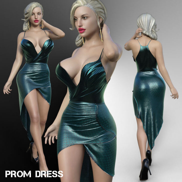dForce Prom Dress G8F/G8.1F_DAZ3D下载站