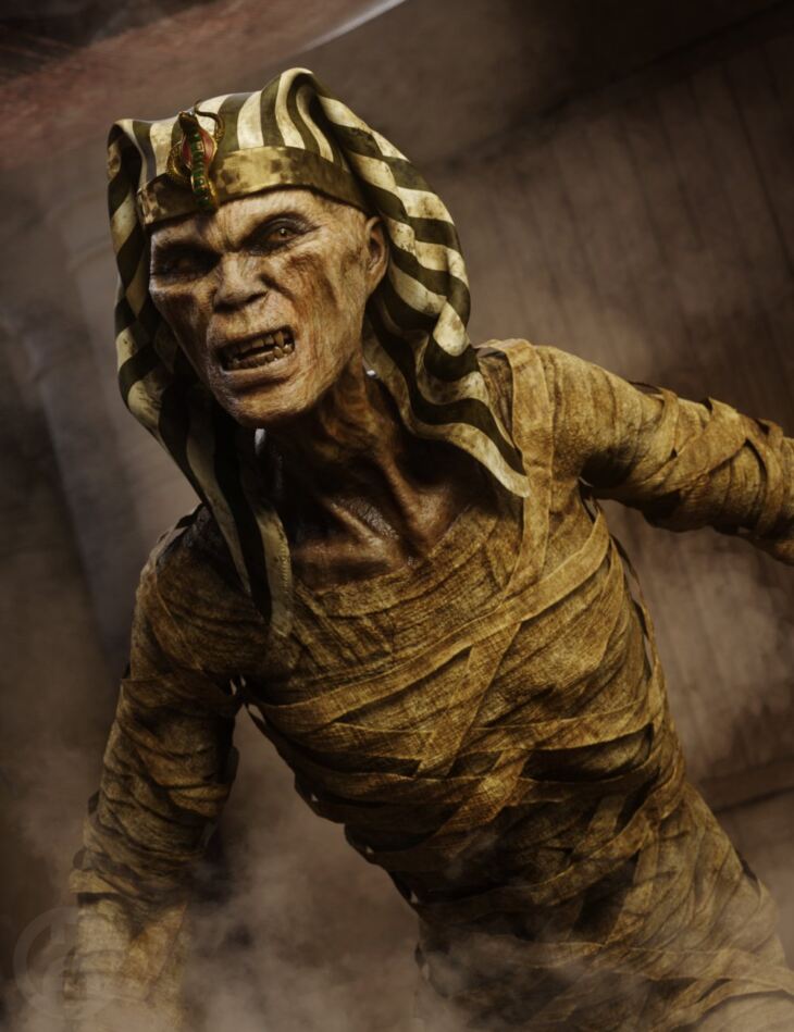 Amun-Raw Mummy for Genesis 8.1 Male_DAZ3D下载站
