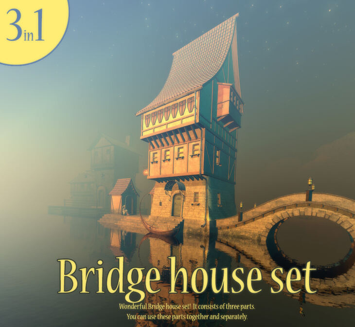 Bridge House Set_DAZ3DDL