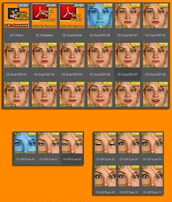 CE Expressions for Genesis 8 Female_DAZ3D下载站