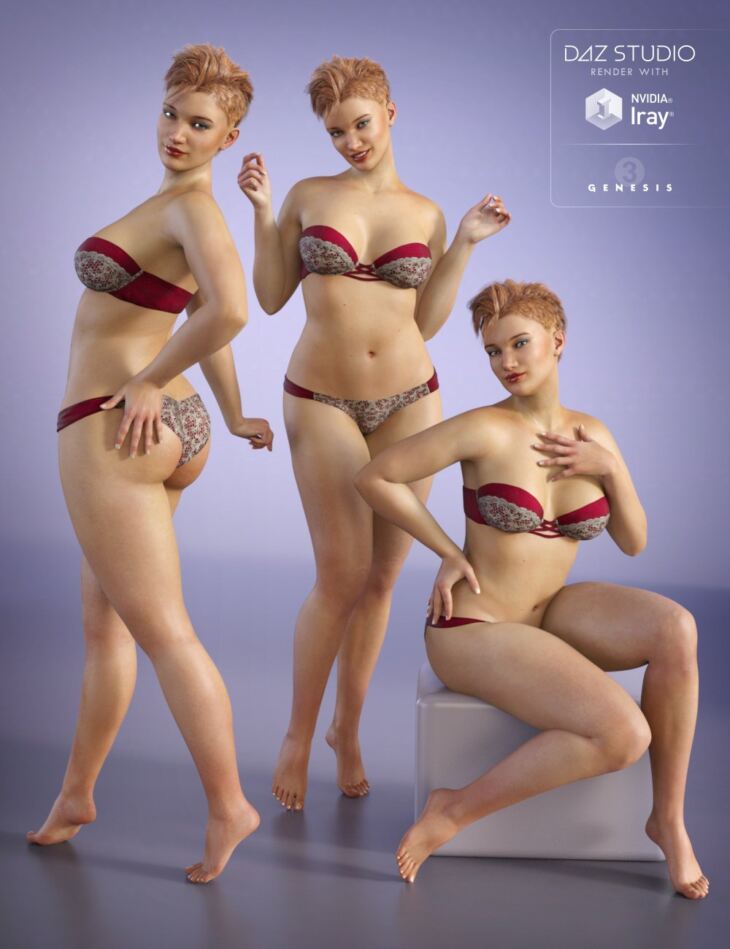 Capsces Cute and Flirty Poses for Bethany 7_DAZ3D下载站