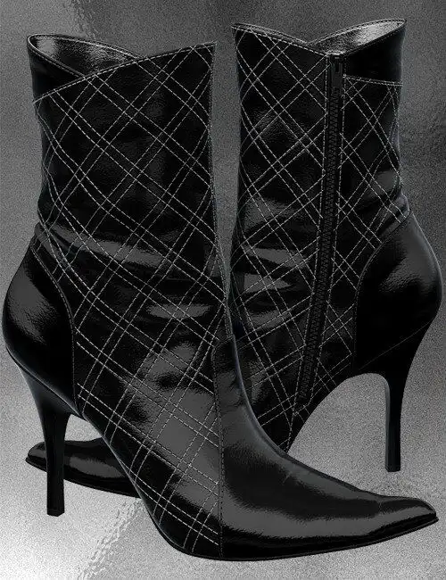 Chic Ankle Boot For V4_DAZ3D下载站