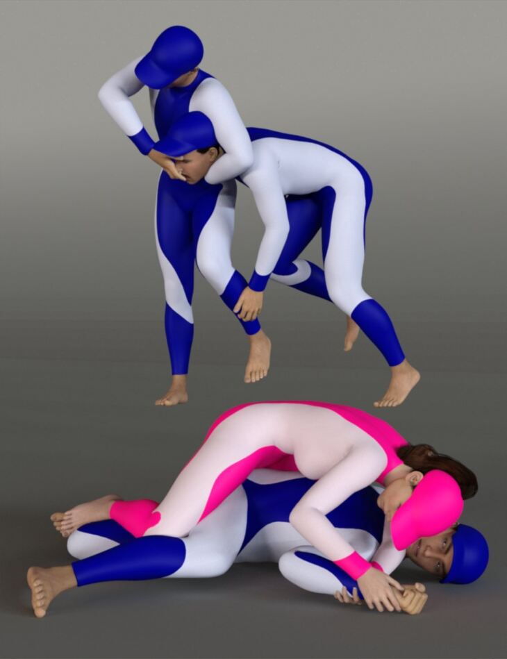 Grappling Poses Volume 2 for Genesis 8 and 8.1_DAZ3DDL