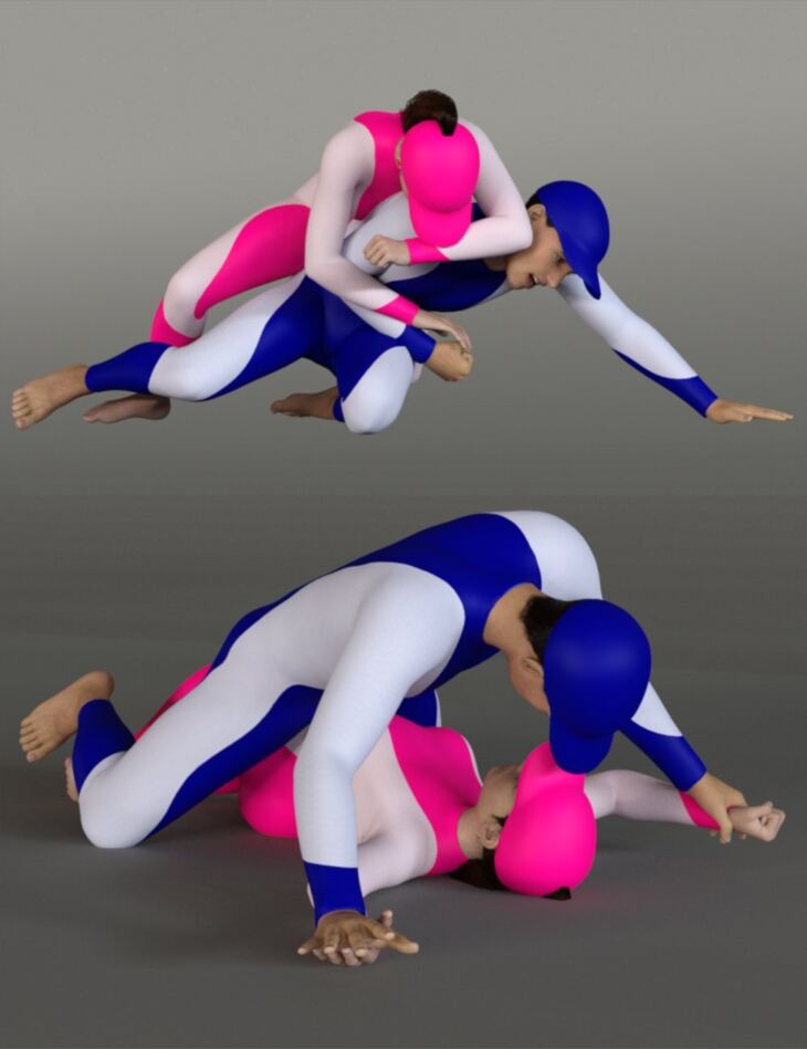Grappling Poses Volume 5 for Genesis 8 and 8.1_DAZ3DDL