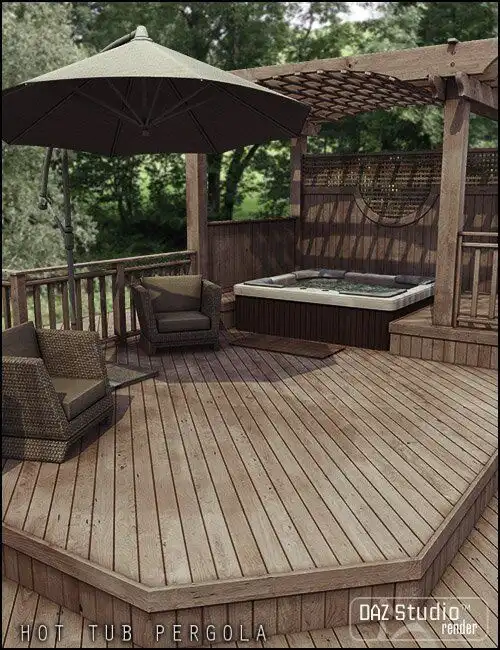 Hot Tub Pergola_DAZ3DDL