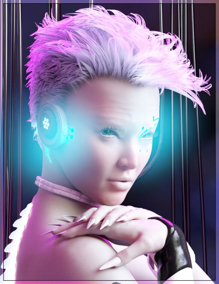 ND Sci-fi Details Face Accessories for Genesis 8.1_DAZ3D下载站