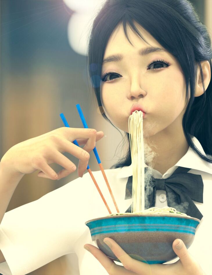 Noodles Props and Poses_DAZ3D下载站