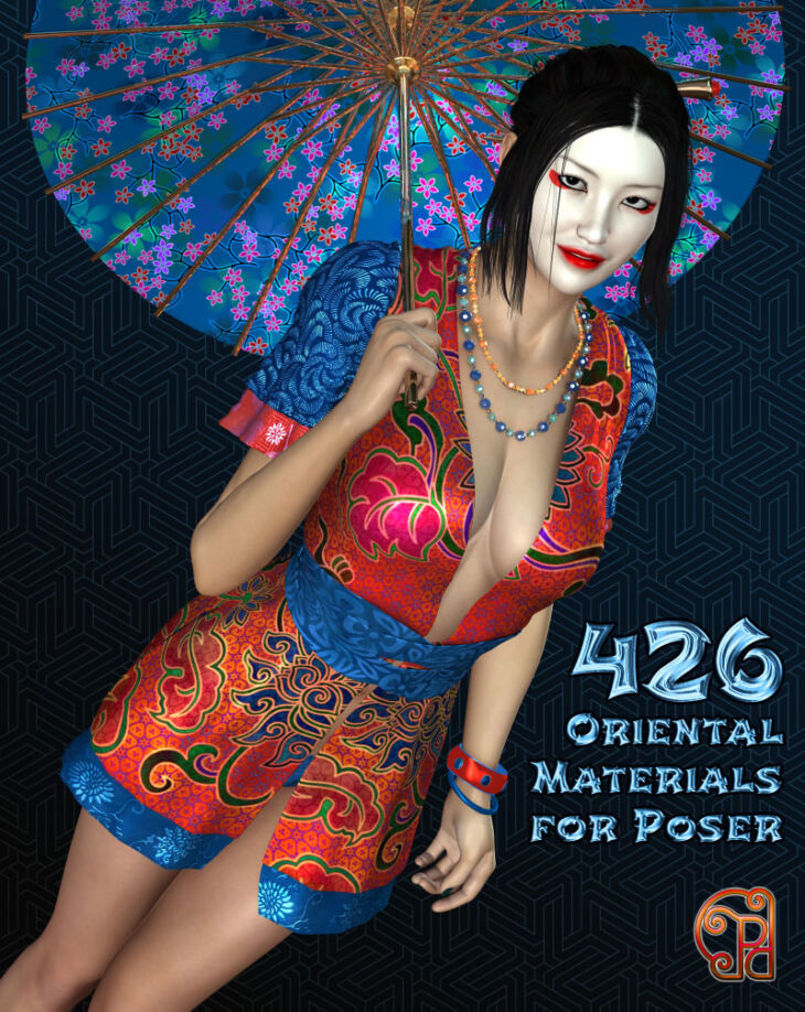 Pd-Oriental Poser Materials_DAZ3D下载站