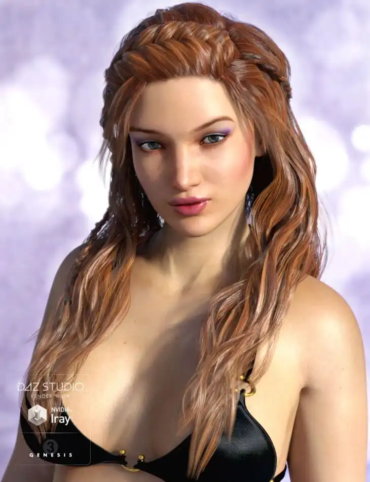 Sienna Hair for Genesis 3 Female(s) and Genesis 2 Female(s)_DAZ3DDL