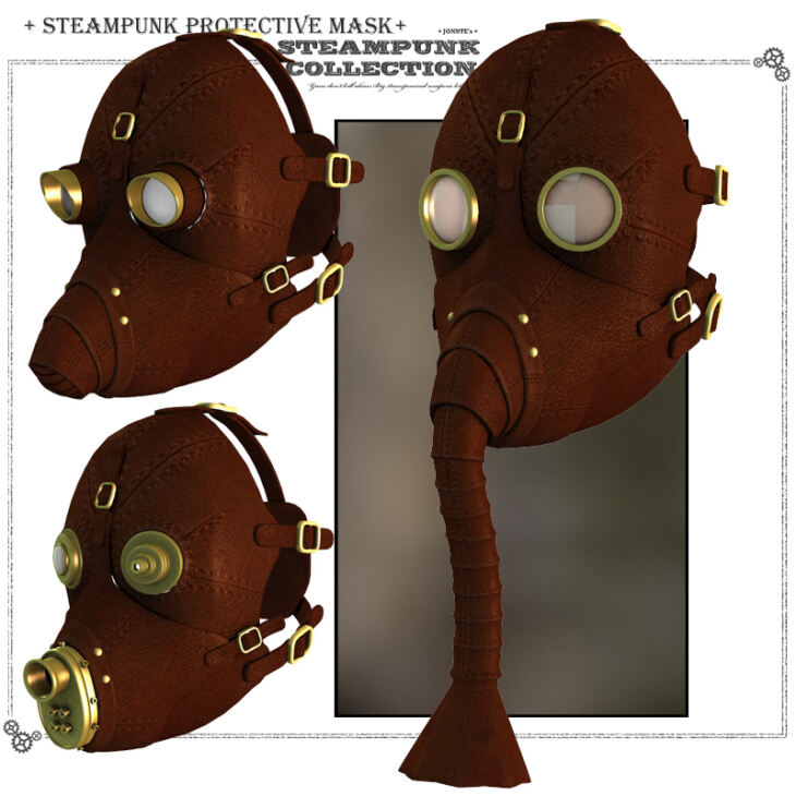 SteamPunk – Protective Mask_DAZ3D下载站