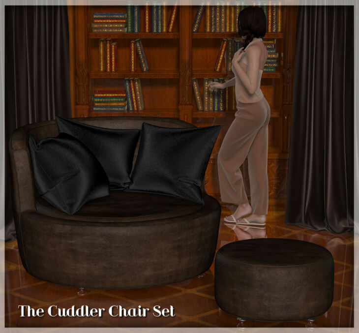 The Cuddler Chair Set_DAZ3D下载站