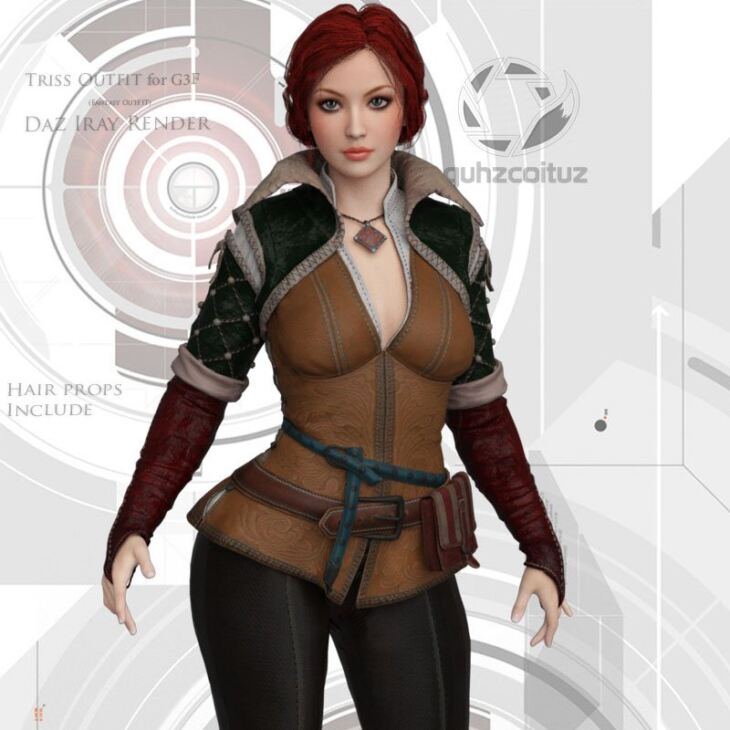 WC Triss For G3F_DAZ3D下载站