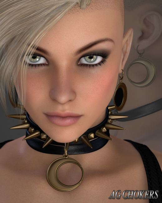 Alchemy Goth – Chokers and More_DAZ3D下载站