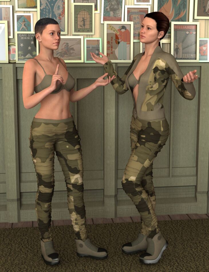 Army Brat for Genesis 2 Female(s)_DAZ3D下载站