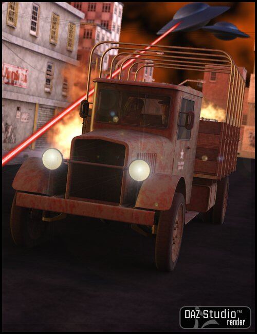 Army Truck 1930 & Expansion_DAZ3D下载站