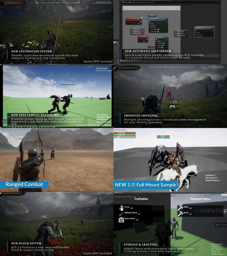 Ascent Combat Framework (ACF) v 2.5.2 – C++ Action RPG Creator (UE5.0)_DAZ3DDL