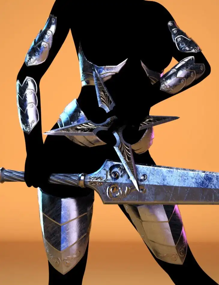 Assassin Sister Armor and Accessories for Genesis 8 and 8.1 Females_DAZ3DDL