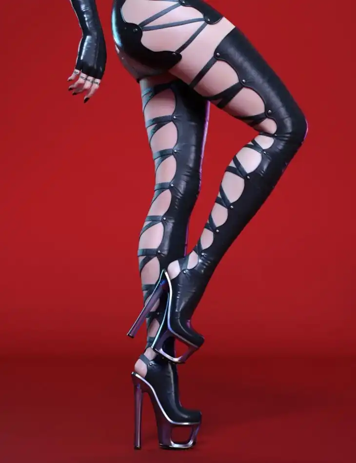 Assassin Sister Boots for Genesis 8 and 8.1 Females_DAZ3DDL