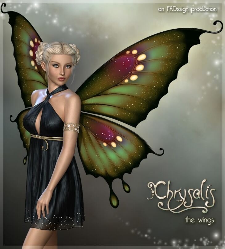 Chrysalis Wings_DAZ3DDL