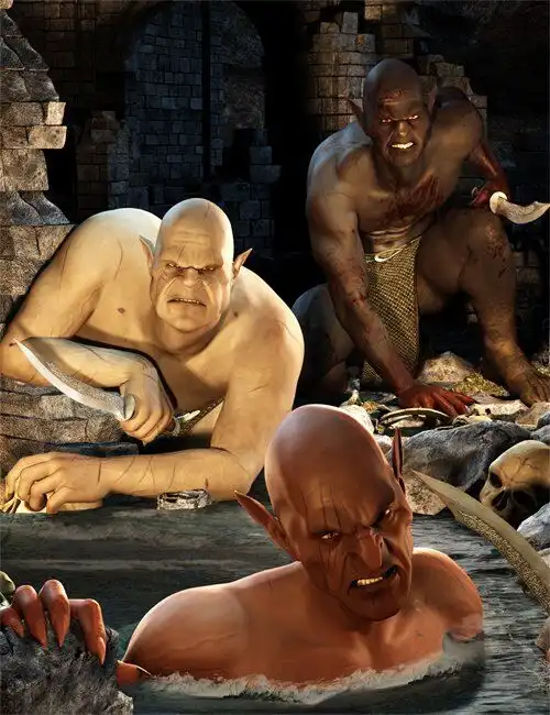 Creatures: Orc Horde Bundle_DAZ3D下载站