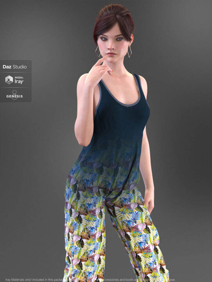 EA Bulky Jumpsuit for Genesis 8 Female(s)_DAZ3D下载站