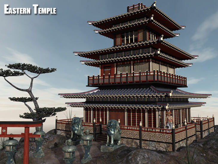 Eastern Temple_DAZ3D下载站
