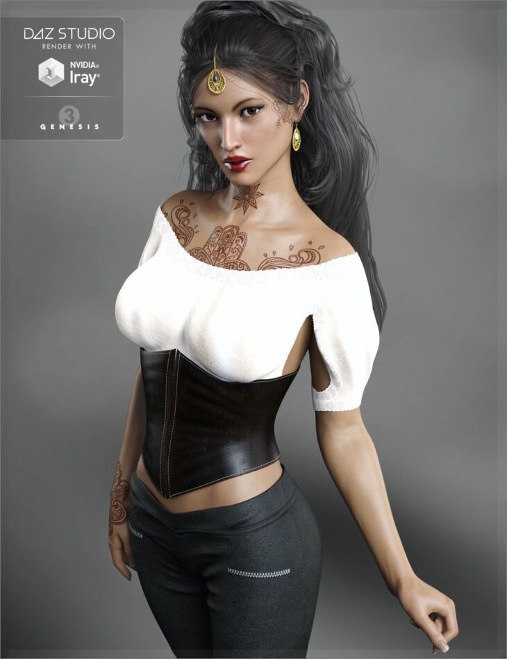 FW Sushmita HD for Victoria 7 and Her Jewelry_DAZ3D下载站
