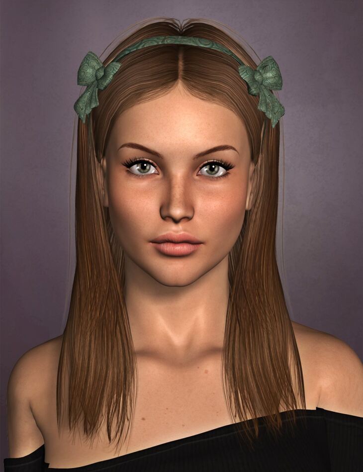 Ibby Hair for Genesis 2 Female(s) and Victoria 4_DAZ3D下载站