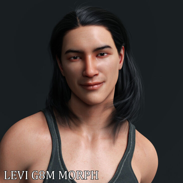 Levi Character Morph for Genesis 8 Males_DAZ3D下载站
