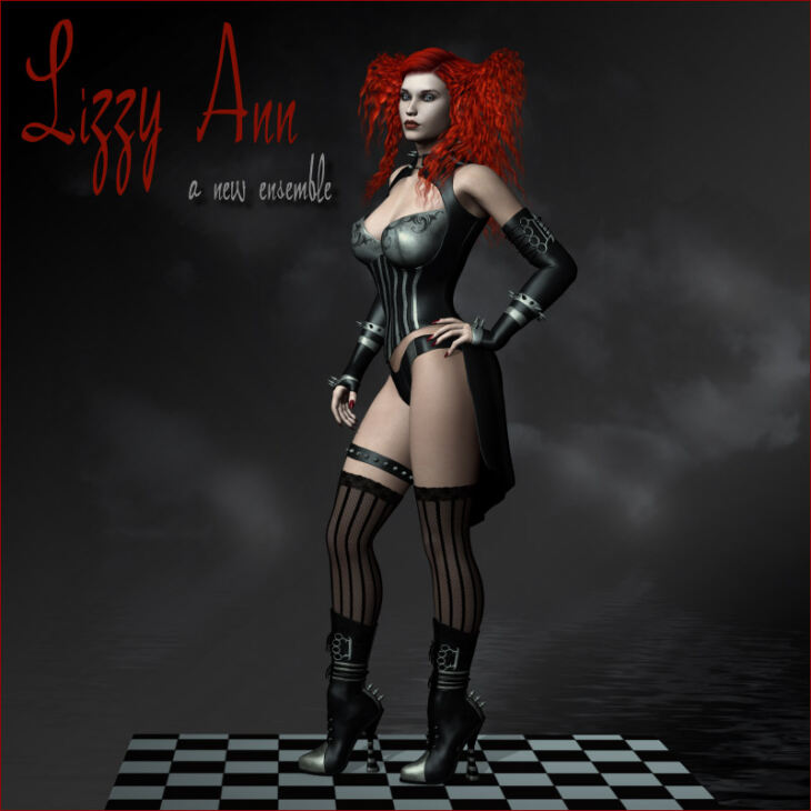Lizzy Ann Clothing V4 / A4_DAZ3D下载站