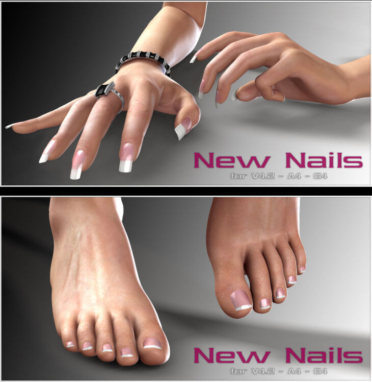 New Nails for V4_DAZ3D下载站