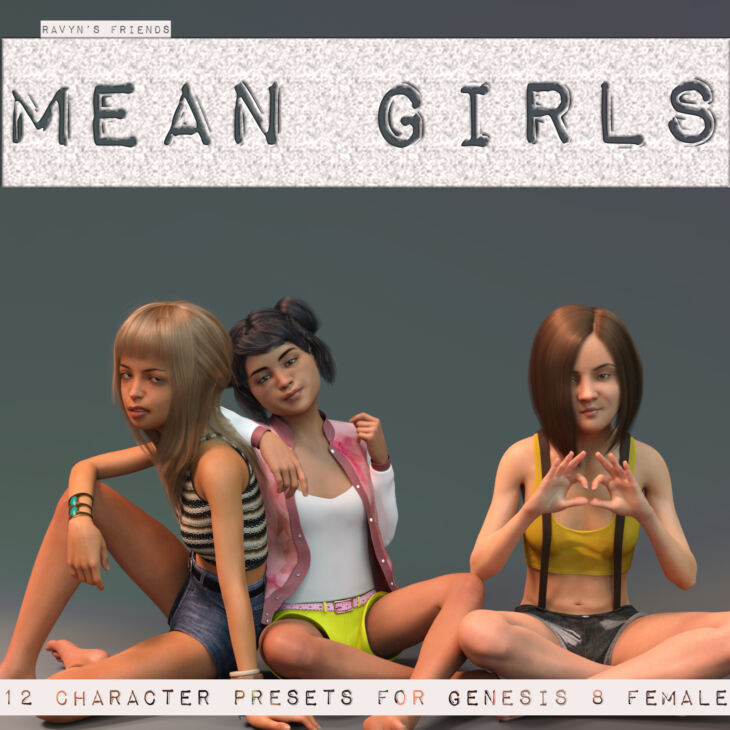 Ravyn’s Friends – Mean Girls_DAZ3D下载站