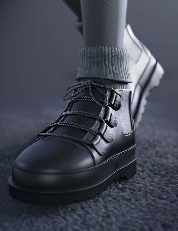 SU Short Boots for Genesis 8 and 8.1 Females_DAZ3D下载站