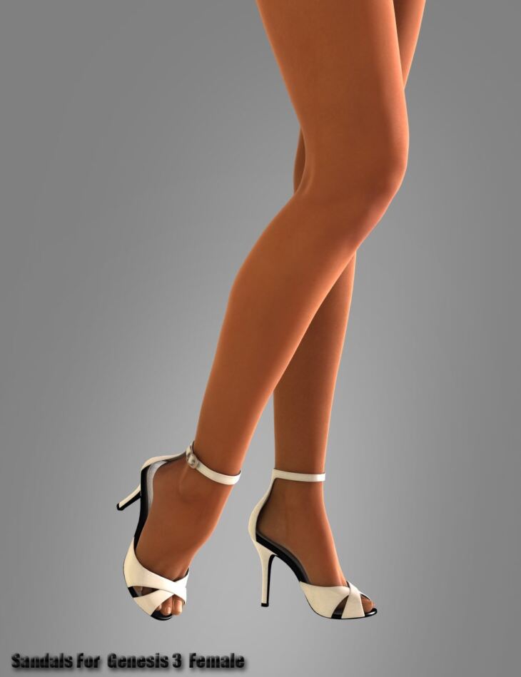 Sandals for Genesis 3 Female(s)_DAZ3D下载站