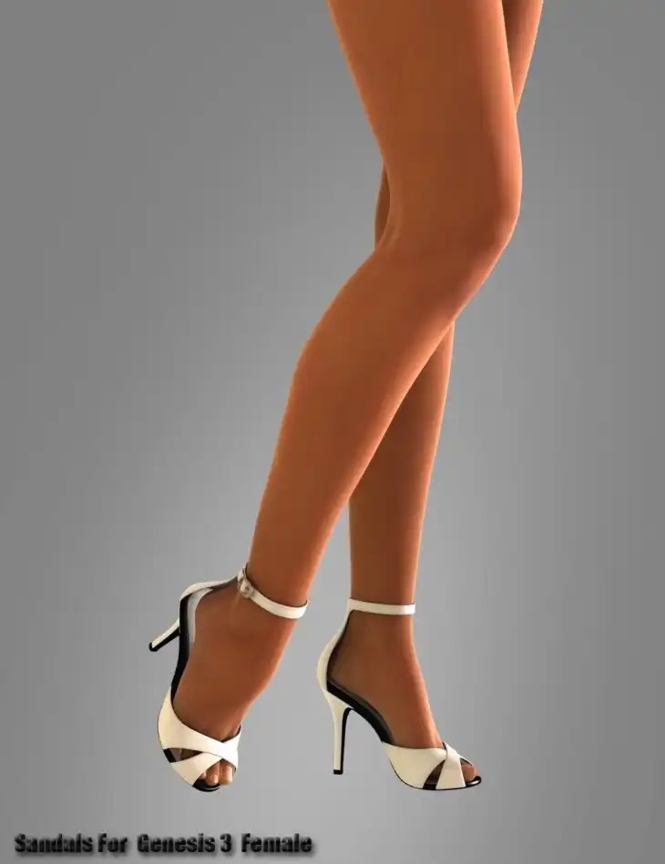 Sandals for Genesis 3 Female(s)_DAZ3DDL