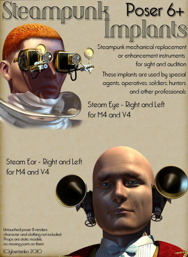 Steampunk Implants_DAZ3DDL