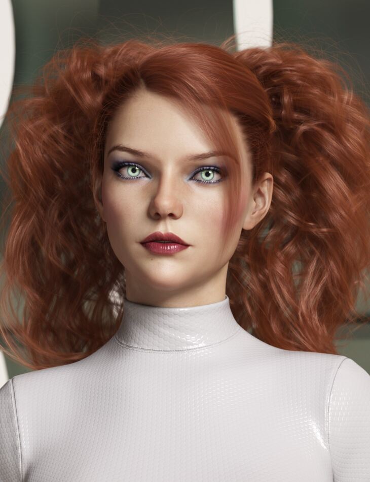 Surrounding Curls Hair for Genesis 3 and 8 Female(s)_DAZ3DDL