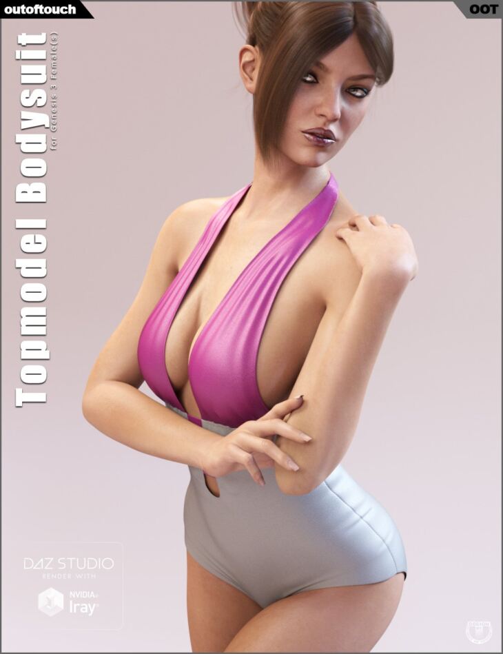 Topmodel Bodysuit for Genesis 3 Female(s)_DAZ3D下载站