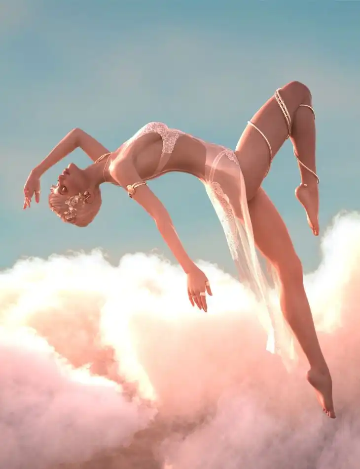 Weightless Pose Set for Genesis 8.1 Female_DAZ3D下载站